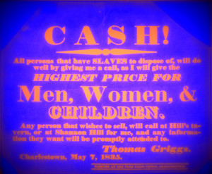 Advertisement of Slave Dealer, Charleston, South Carolina, 1835_jpg
